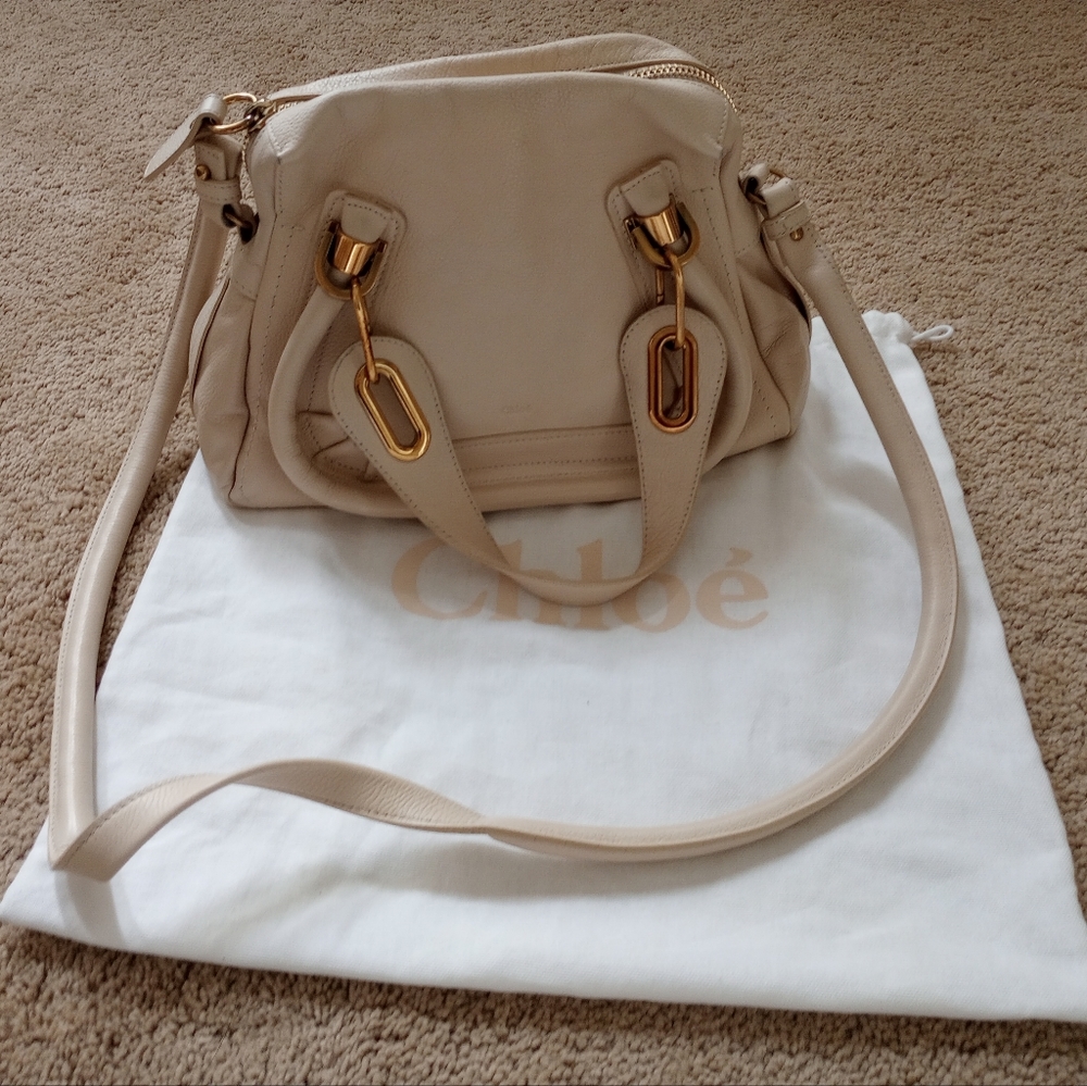 Chloe Paraty Small Ivory handbag